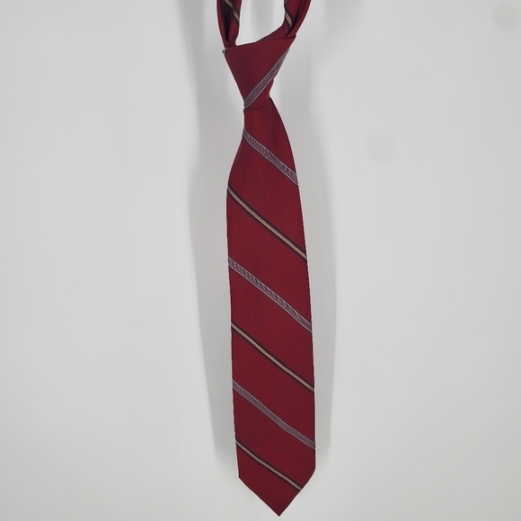 CHRISTIAN DIOR Vintage Men’s Neck Tie OS Red - Picture 4 of 5